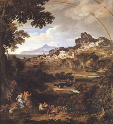 Joseph Anton Koch Heroic Landscape with Rainbow (mk22)